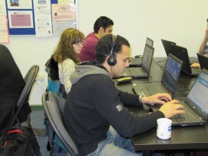 14 upper-intermediate students computer lab self study